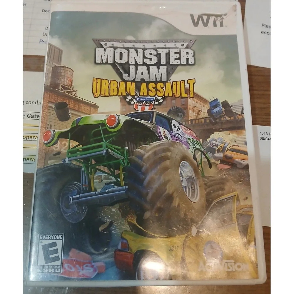 Wii Sports With Manual (Nintendo Wii, 2006) With Monster Jam Case Included